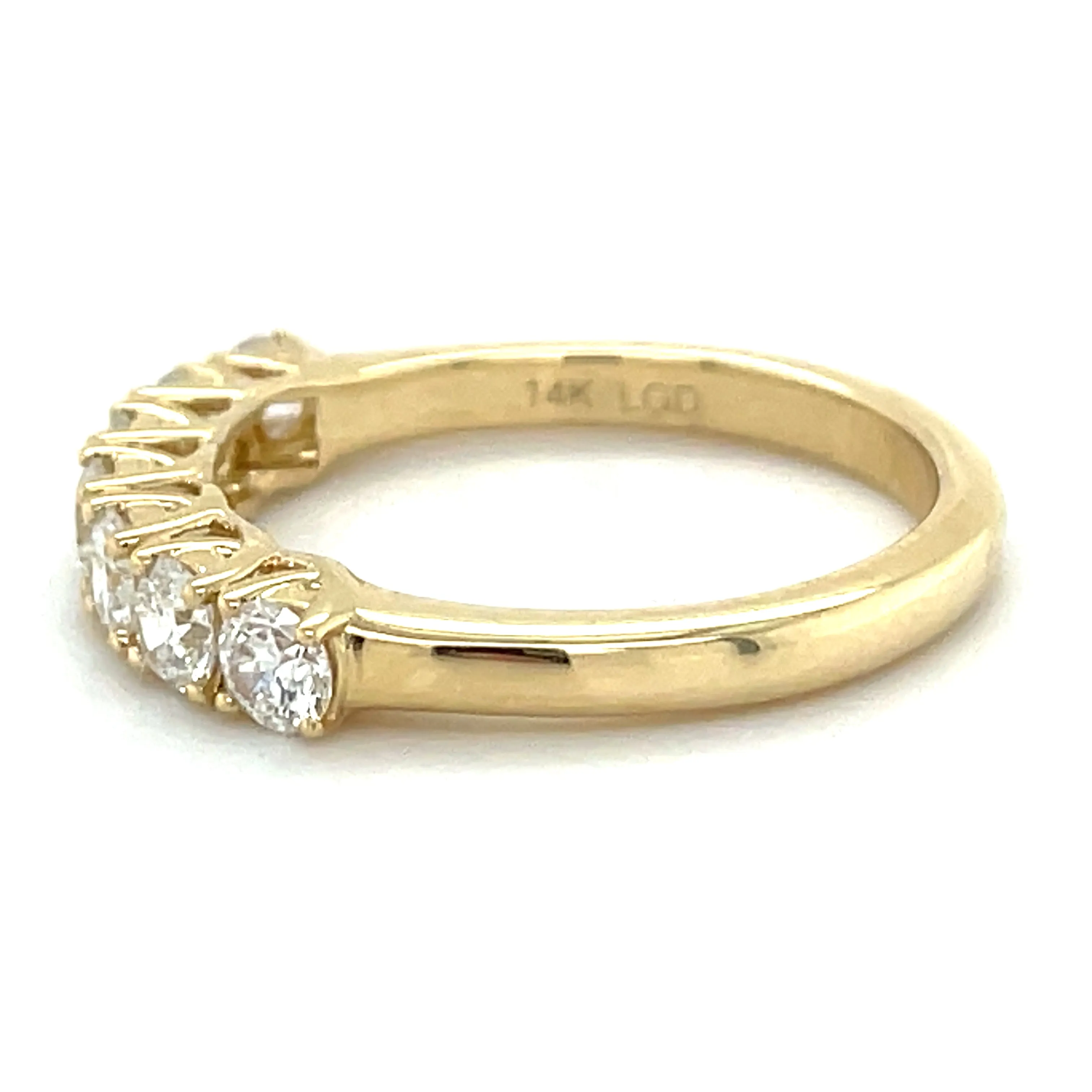 14ct Yellow Gold Laboratory Grown .77ct Diamond Eternity Ring