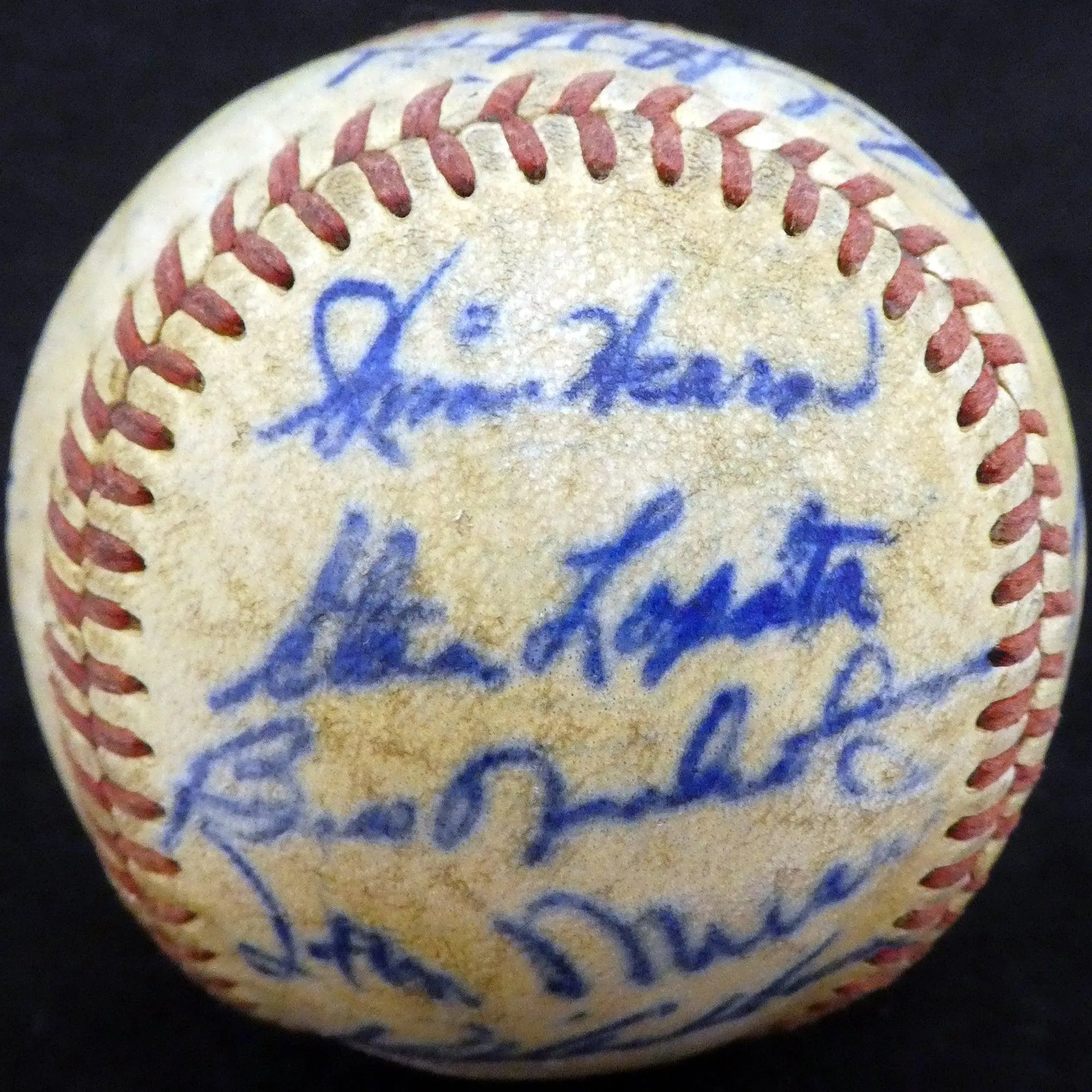 1950 Spring Training Autographed Official Baseball With 20 Total Signatures Including Stan Musial & Enos Slaughter Beckett BAS #A52632