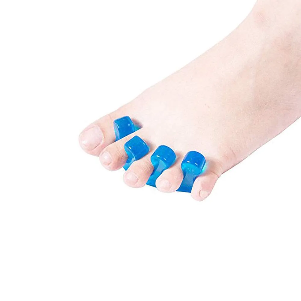 2 Pairs Toe Separator and Stretchers Silicone Yoga Foot Bunion Corrector Spreader Pain Relief Straightener Foot Care M