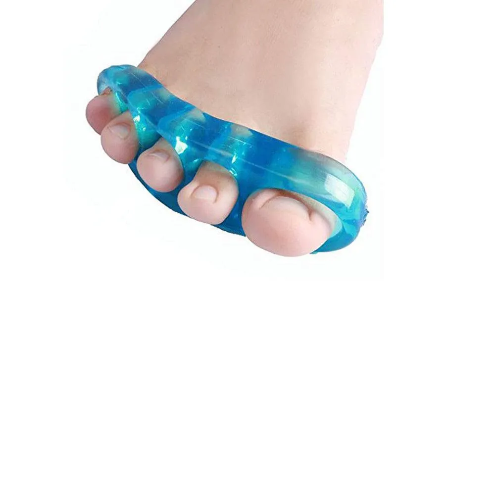 2 Pairs Toe Separator and Stretchers Silicone Yoga Foot Bunion Corrector Spreader Pain Relief Straightener Foot Care M