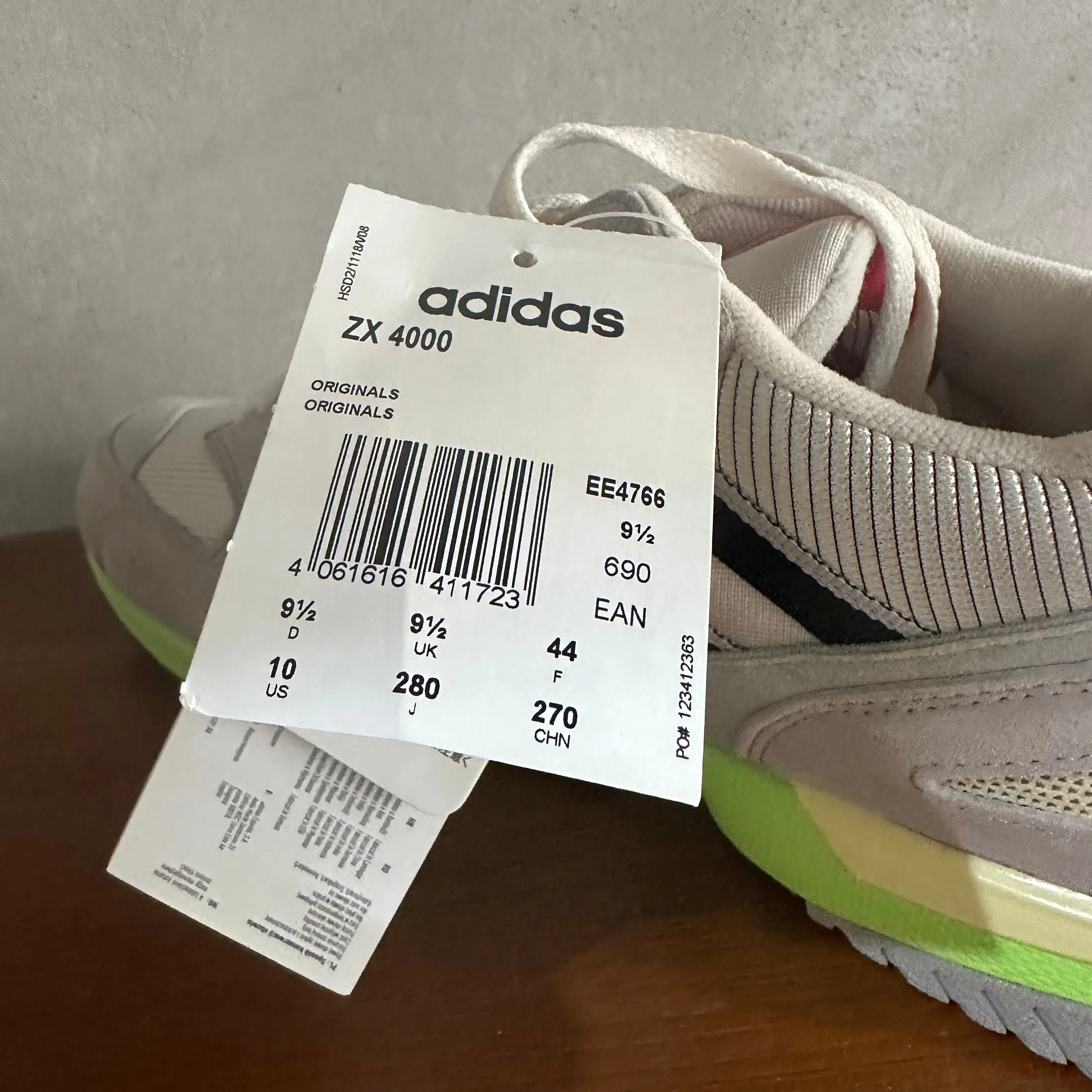 adidas ZX 4000 Trainers Light Brown / Grey - uk 9.5