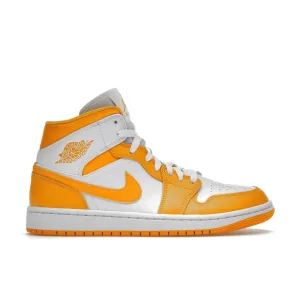 Air Jordan 1 Mid White University Gold (W)