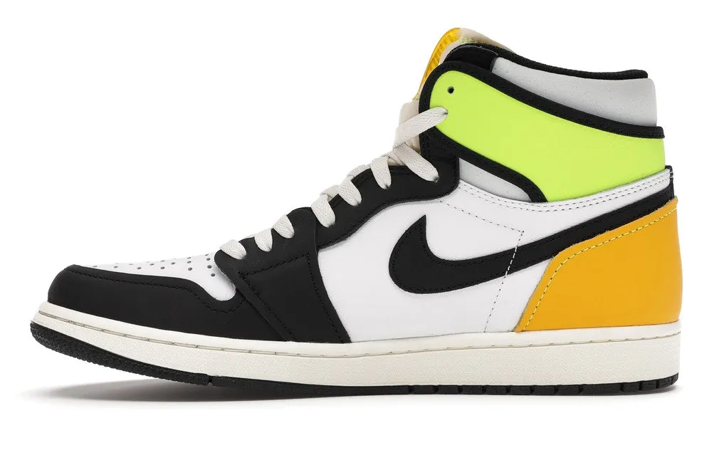 Air Jordan 1 Retro High White Black Volt University Gold