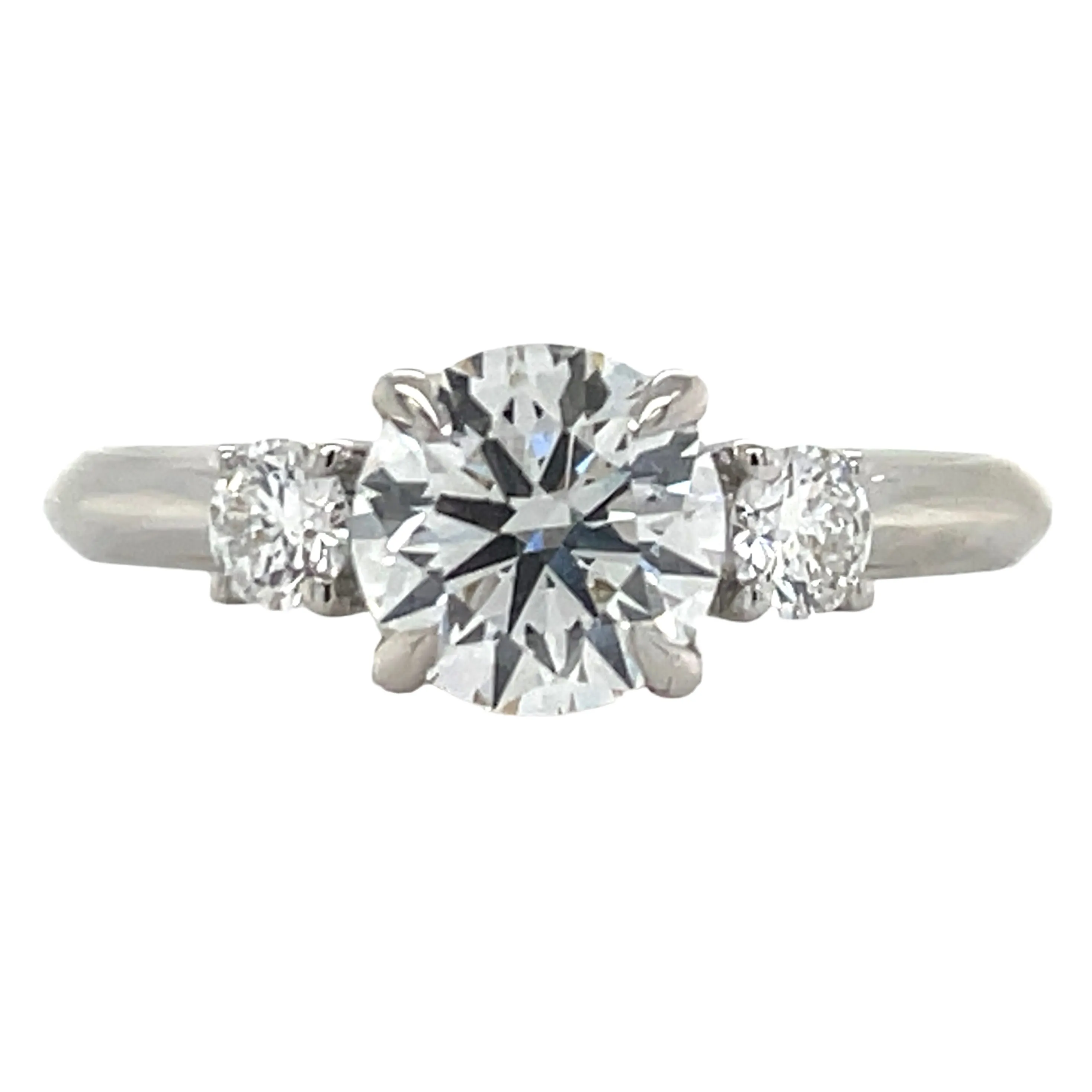 Anna - 18ct White Gold 1.21ct Laboratory Grown Three Stone Round Brilliant Diamond Engagement Ring