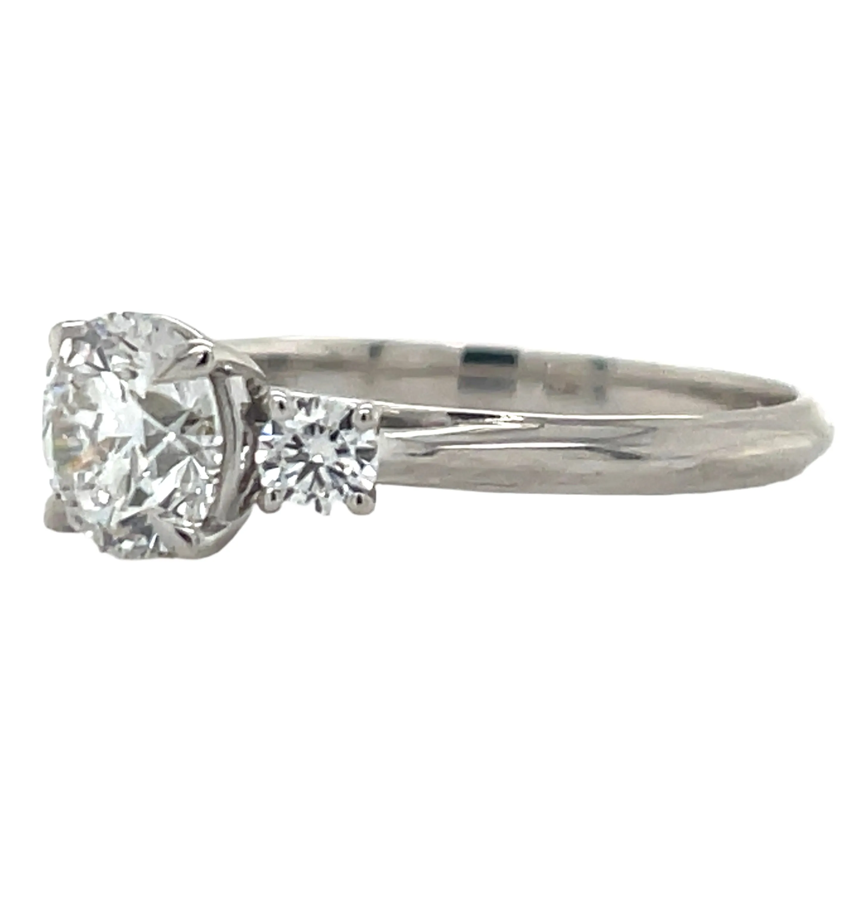 Anna - 18ct White Gold 1.21ct Laboratory Grown Three Stone Round Brilliant Diamond Engagement Ring