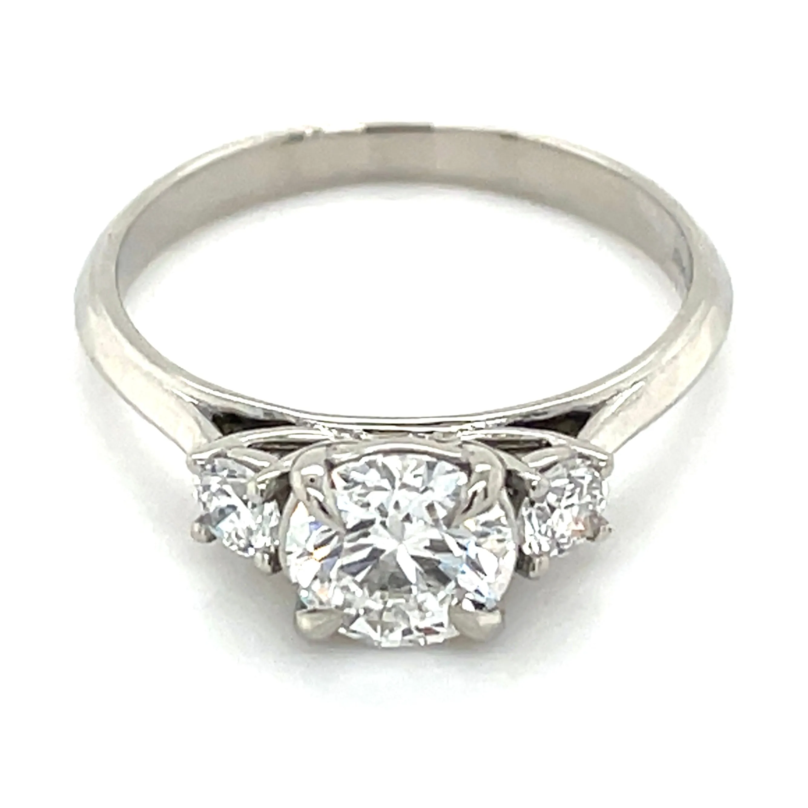 Anna - Platinum 1.10ct Laboratory Grown Three Stone Round Brilliant Diamond Engagement Ring