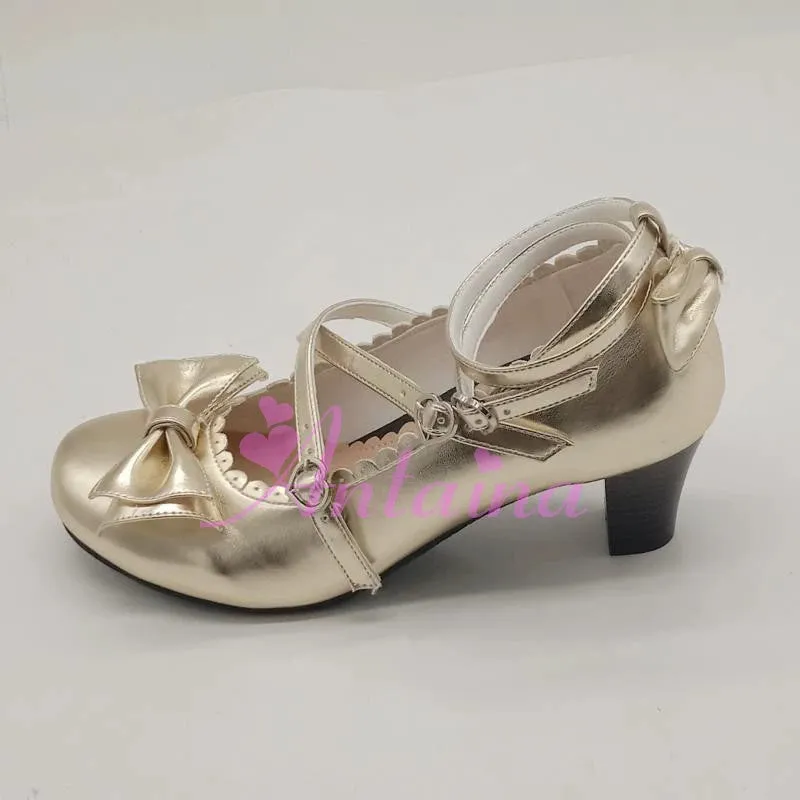 Antaina~Sweet Chunky Heels Lolita Shoes Size 37-40