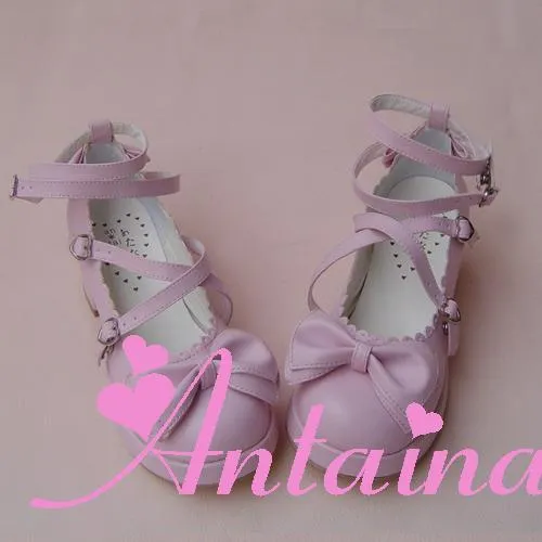 Antaina~Sweet Chunky Heels Lolita Shoes Size 37-40