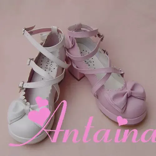 Antaina~Sweet Chunky Heels Lolita Shoes Size 37-40