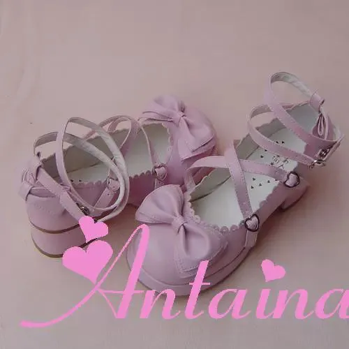 Antaina~Sweet Chunky Heels Lolita Shoes Size 37-40