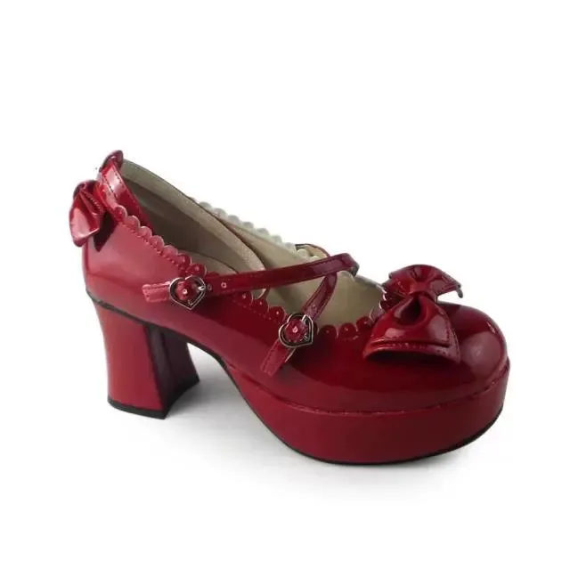 Antaina~Sweet Chunky Heels Lolita Shoes Size 37-40