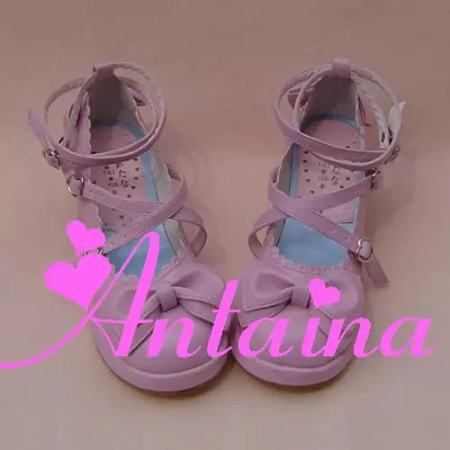 Antaina~Sweet Chunky Heels Lolita Shoes Size 37-40