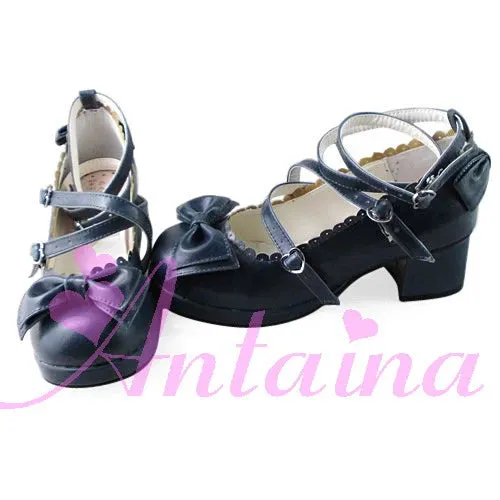 Antaina~Sweet Chunky Heels Lolita Shoes Size 37-40