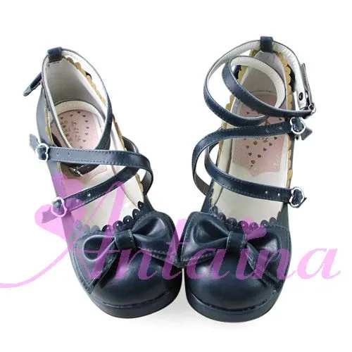 Antaina~Sweet Chunky Heels Lolita Shoes Size 37-40