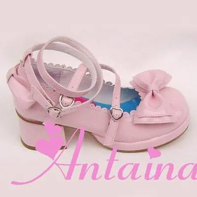 Antaina~Sweet Chunky Heels Lolita Shoes Size 37-40