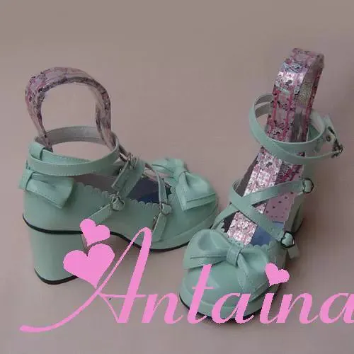 Antaina~Sweet Chunky Heels Lolita Shoes Size 37-40