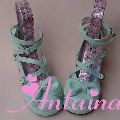 Antaina~Sweet Chunky Heels Lolita Shoes Size 37-40