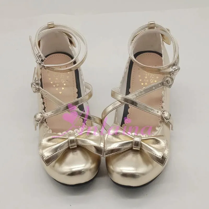 Antaina~Sweet Chunky Heels Lolita Shoes Size 37-40