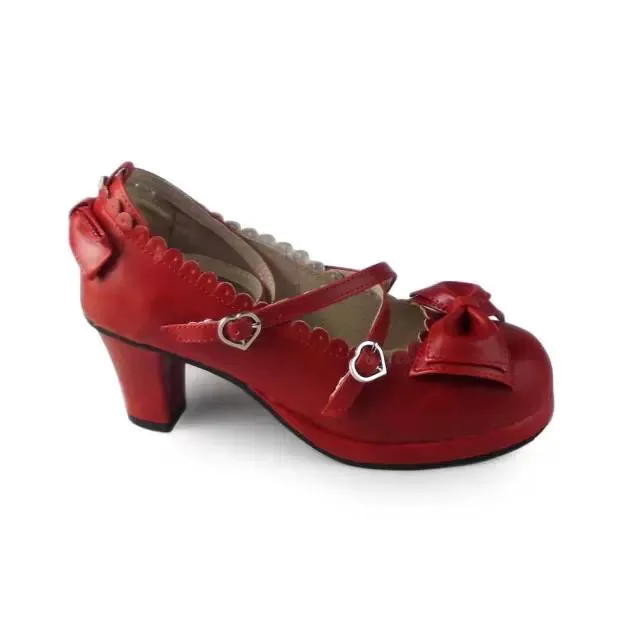 Antaina~Sweet Chunky Heels Lolita Shoes Size 37-40