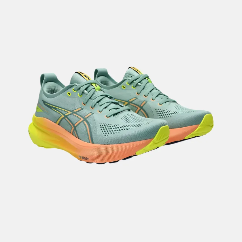 Asics Gel-Kayano 31 Paris Men's Running Shoes -Light Celadon/Safety Yellow