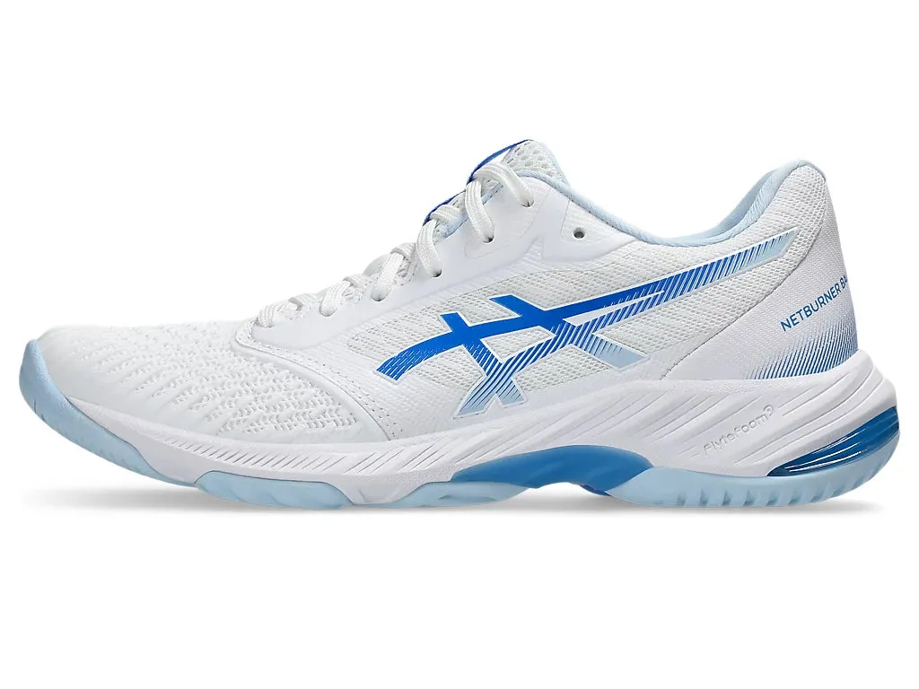 Asics Netburner Ballistic FF 3 Womens White/Blue Coast