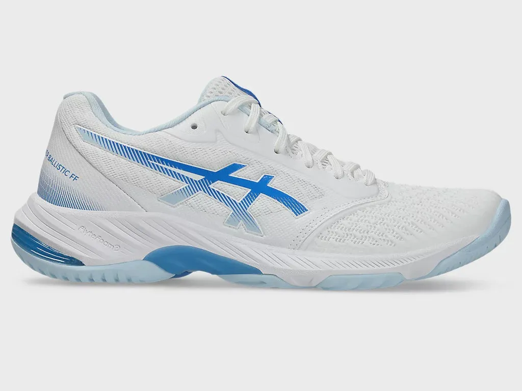 Asics Netburner Ballistic FF 3 Womens White/Blue Coast