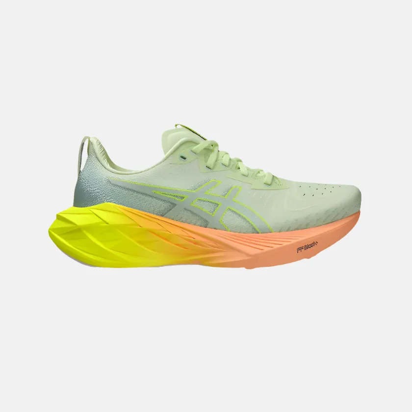 Asics NovaBlast 4 Paris Women's Running Shoes - Cool Matcha/Safety Yellow