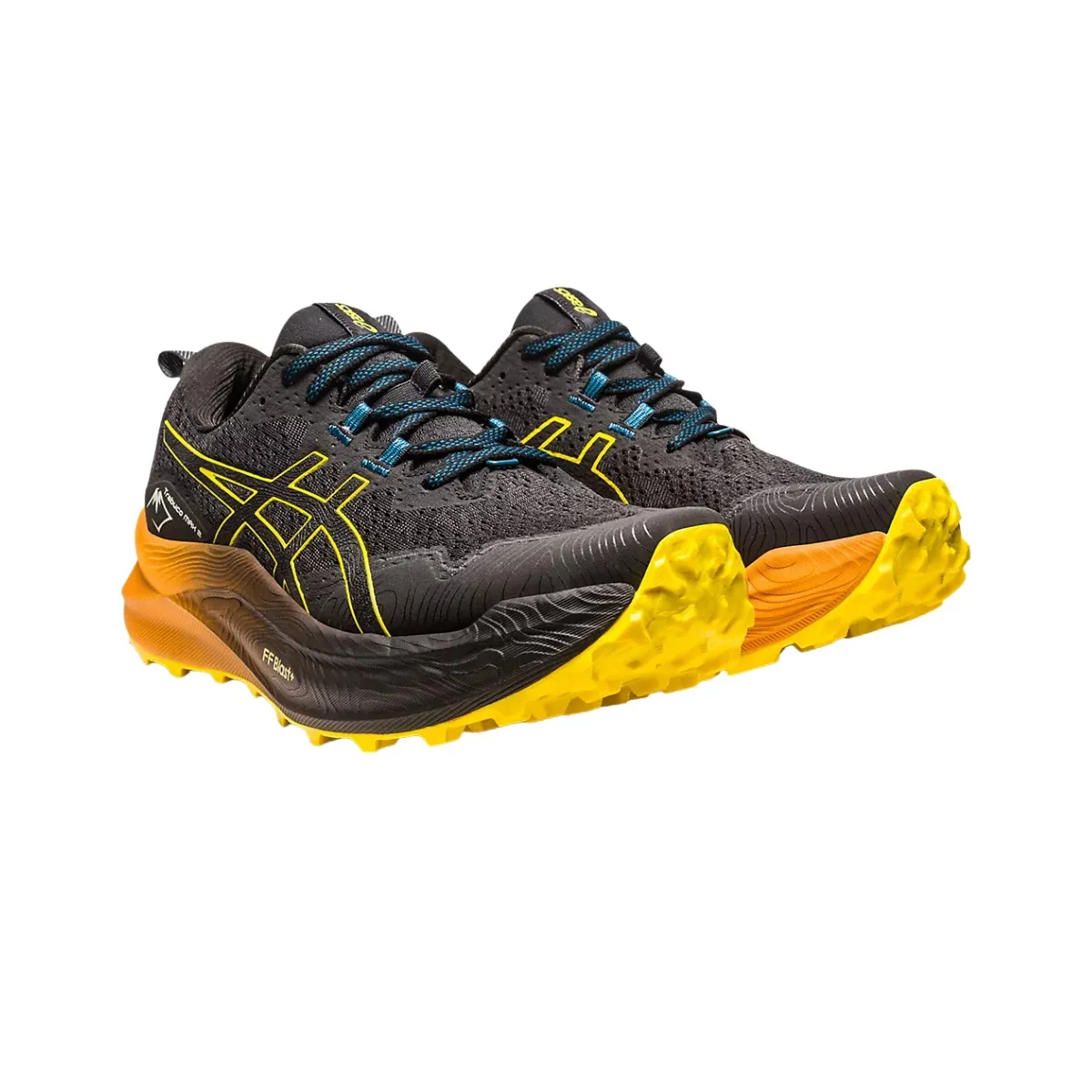 Asics Trabuco Max 2 Shoes Black Orange