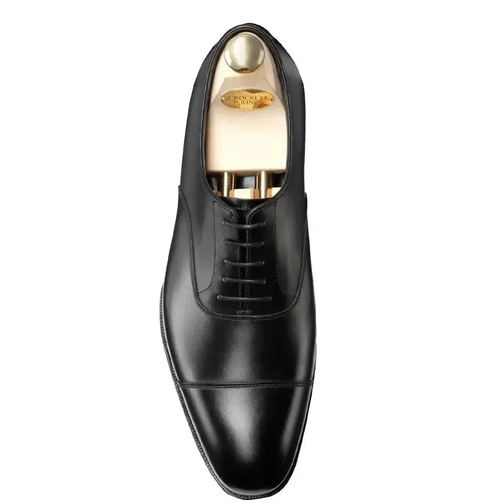 Audley Black Hand Grade Oxford Shoes