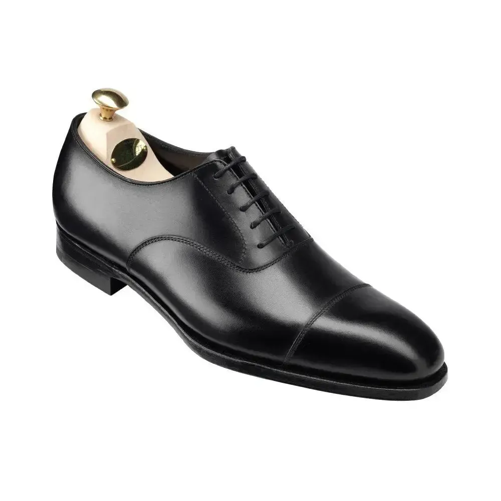 Audley Black Hand Grade Oxford Shoes