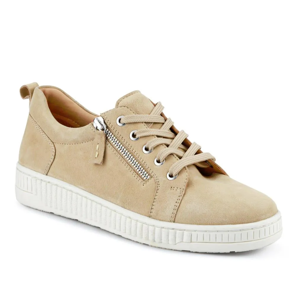 Azure Leather Wide-Fit Trainers - AZURE / 327 234