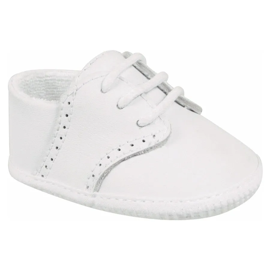 Baby Deer Style Linden Infant White Leather Saddle Oxfords 2020