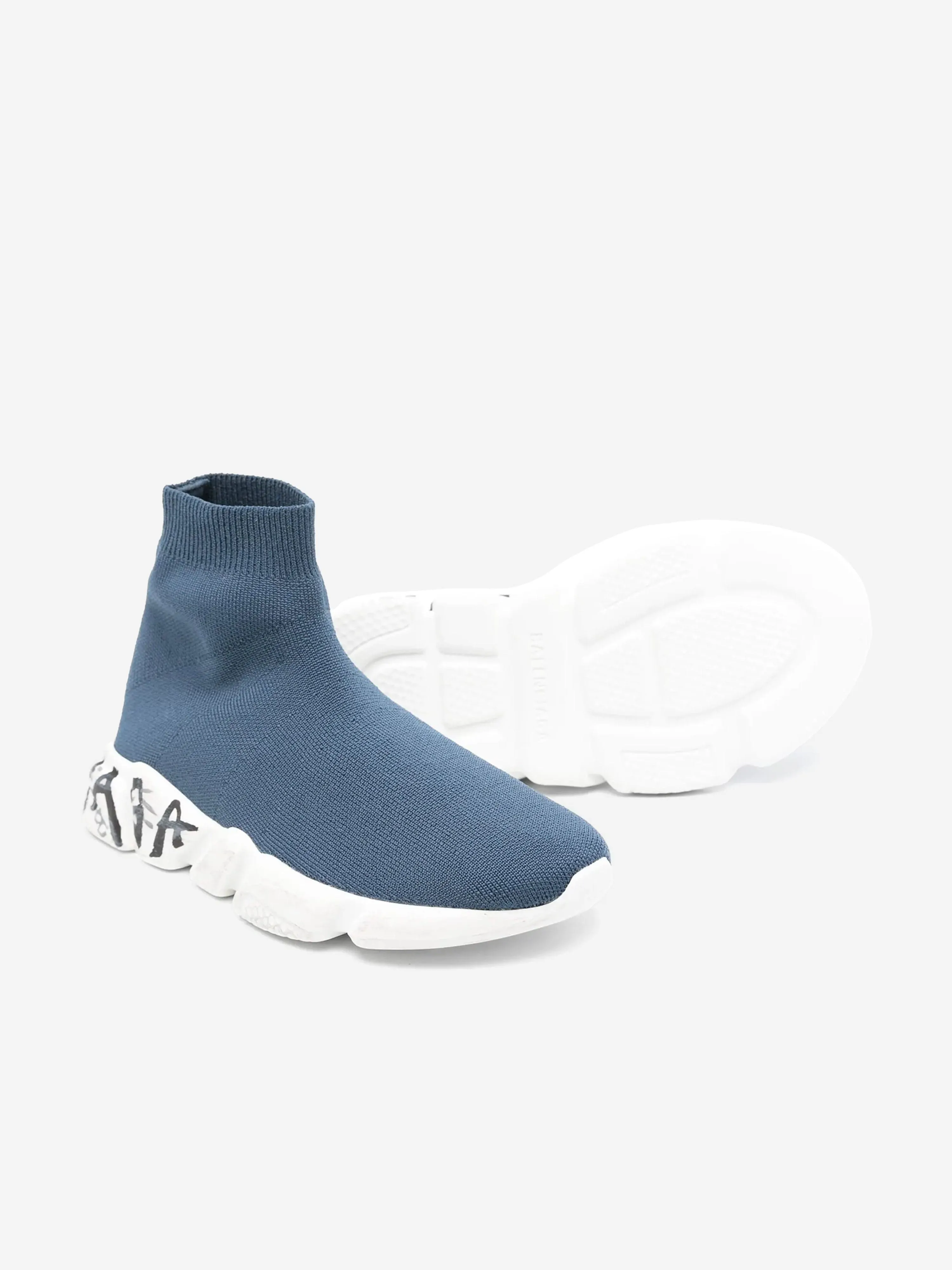 Balenciaga Kids Speed Trainers in Blue