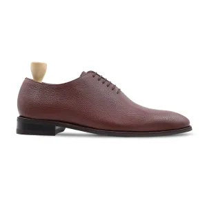 Bauska - Men's Oxblood Pebble Grain Leather Wholecut Shoe