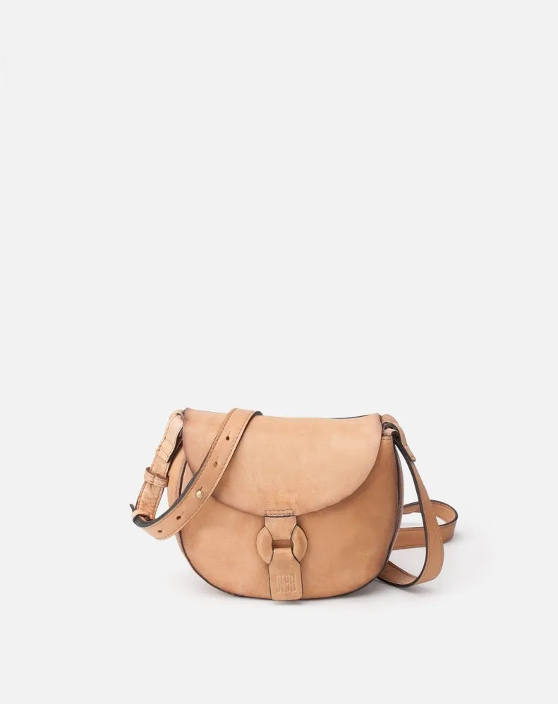 Biba Rowland Camel Leather Shoulder Bag Camel