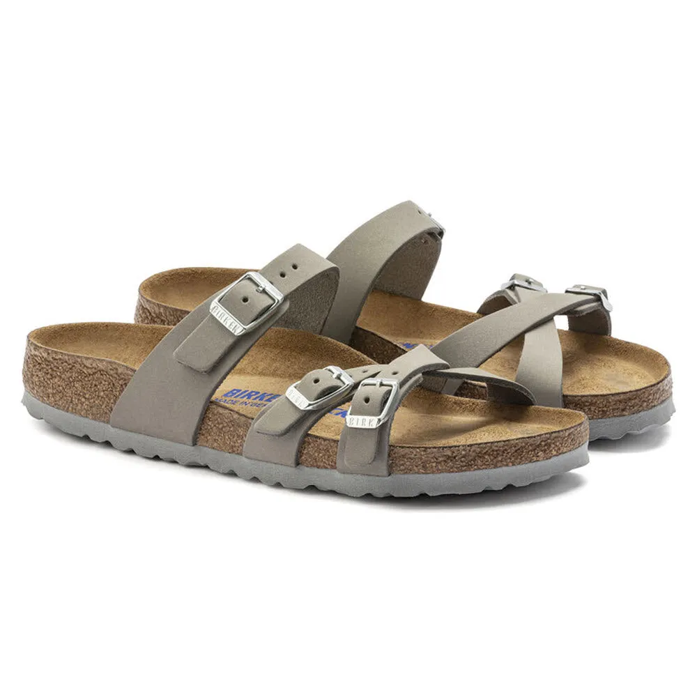 BIRKENSTOCK FRANCA DOVE GRAY NUBUCK - WOMENS