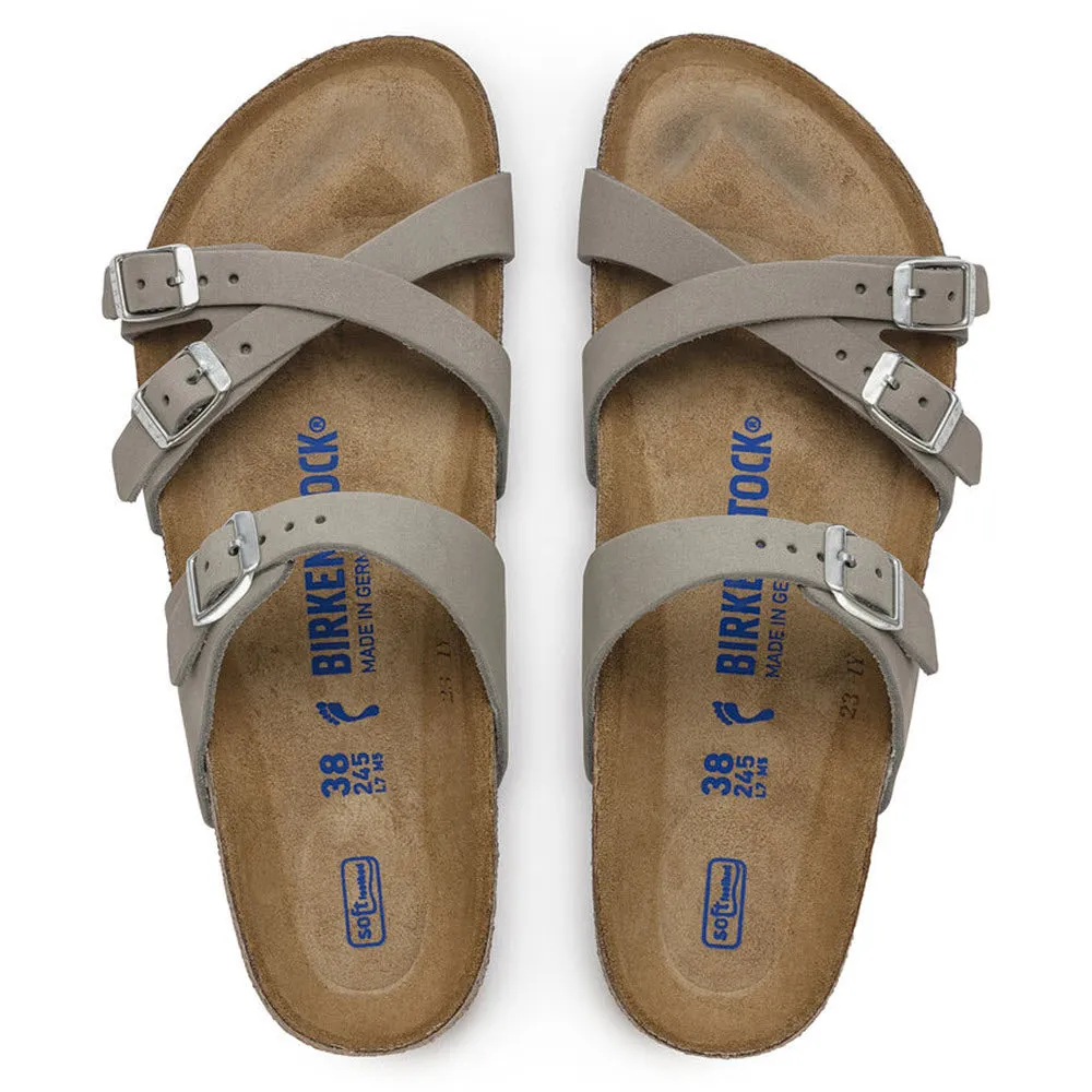 BIRKENSTOCK FRANCA DOVE GRAY NUBUCK - WOMENS