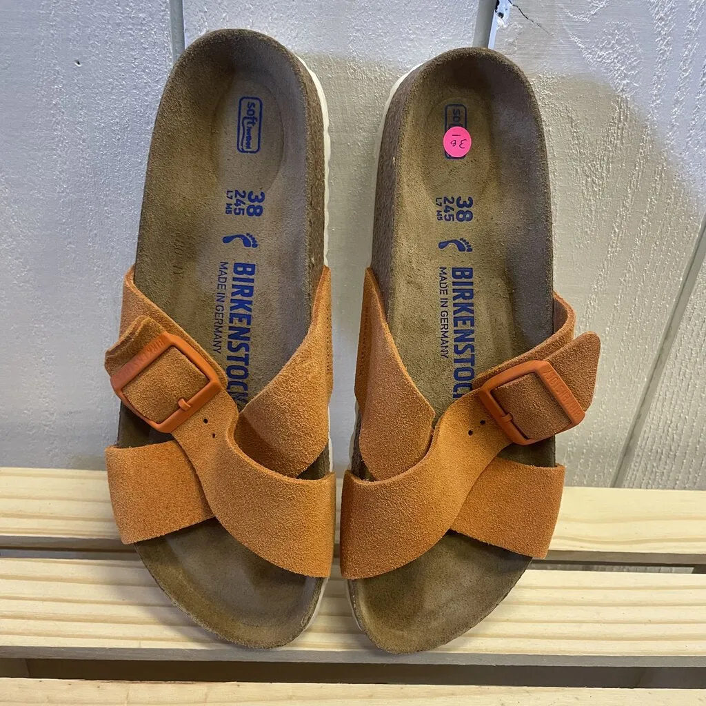 Birkenstock Siena SFB LEVE Russet Orange Mules - Size 38