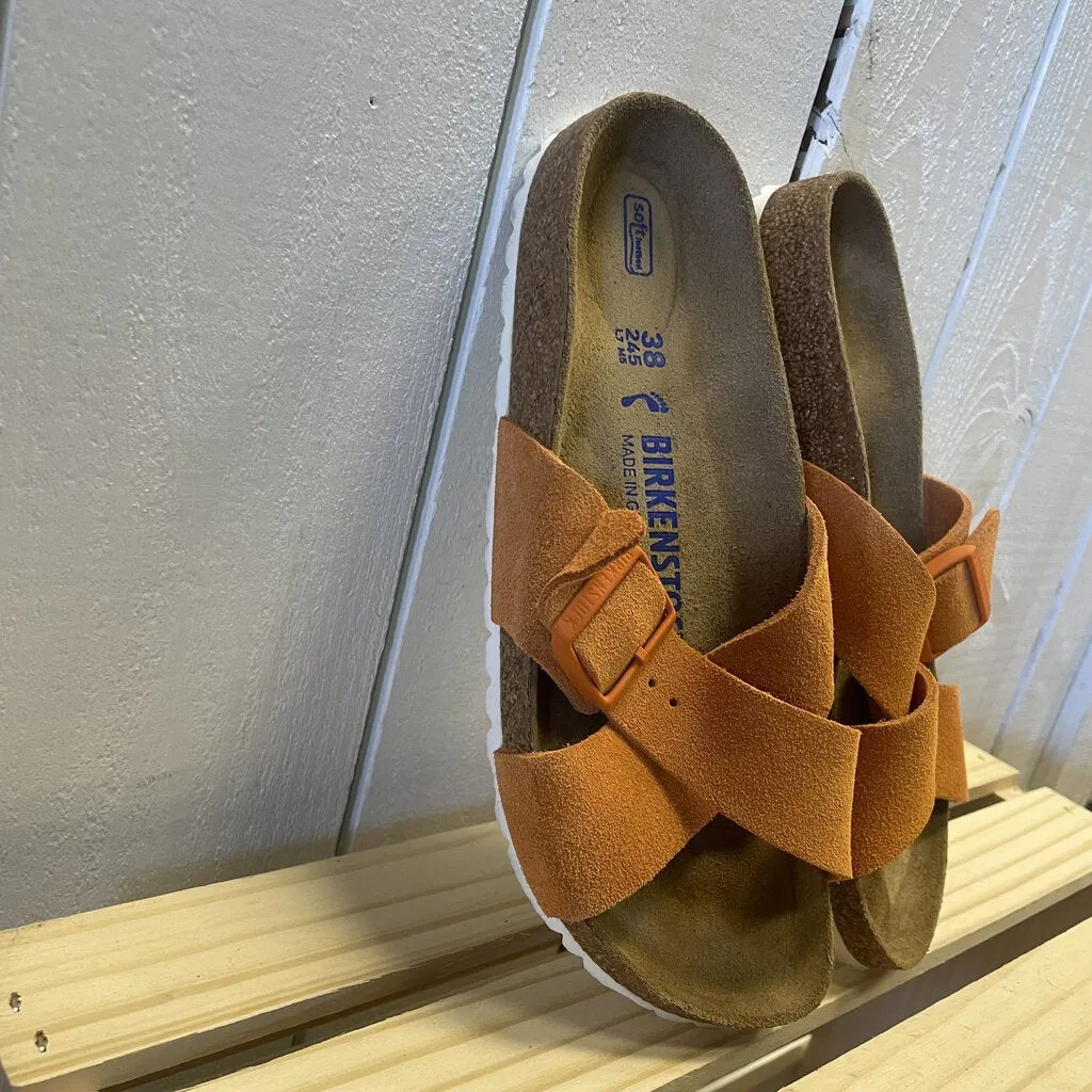 Birkenstock Siena SFB LEVE Russet Orange Mules - Size 38