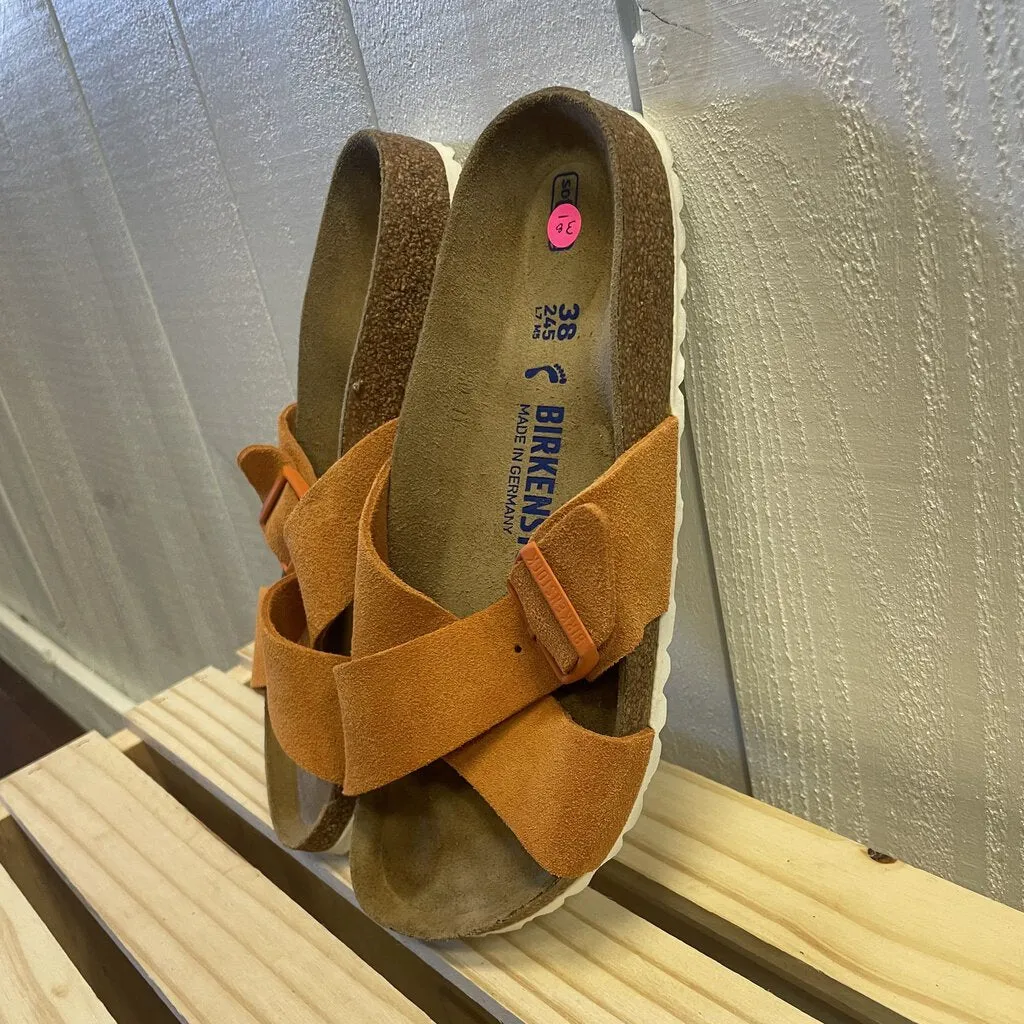 Birkenstock Siena SFB LEVE Russet Orange Mules - Size 38