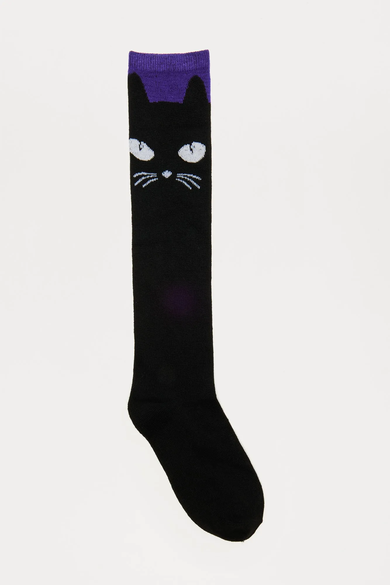 Black Cat Glow In The Dark Socks - Black/combo