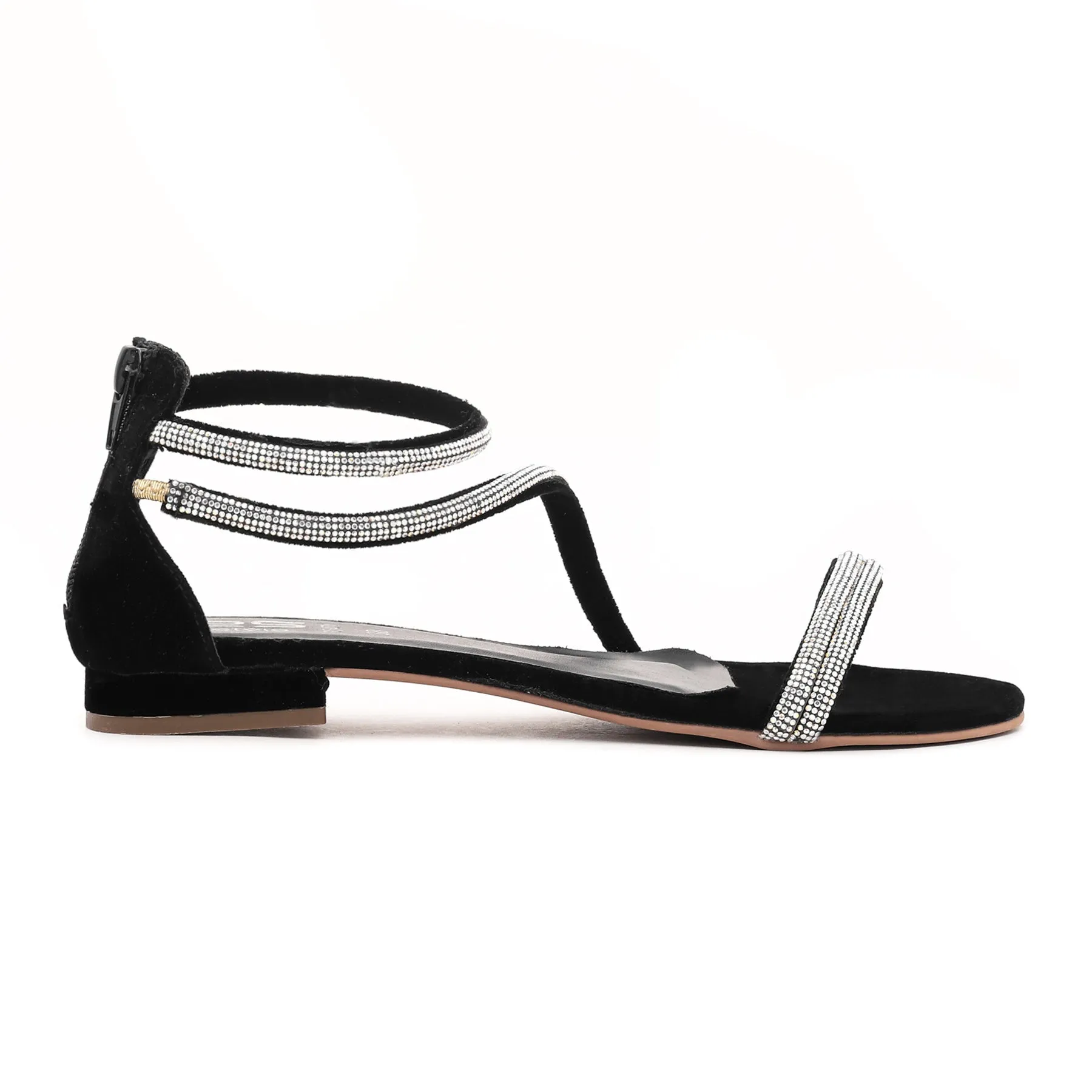 Black Fancy Sandal FN5477