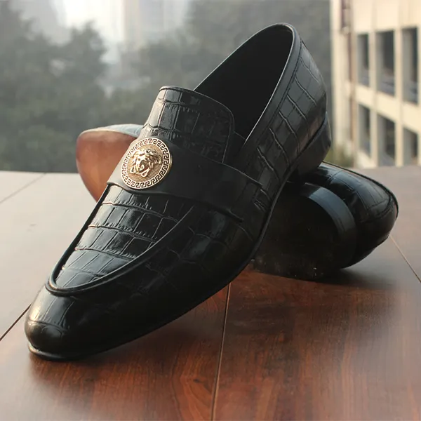 Black Formal Moccasin for men