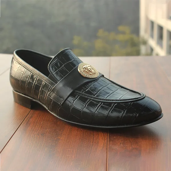 Black Formal Moccasin for men