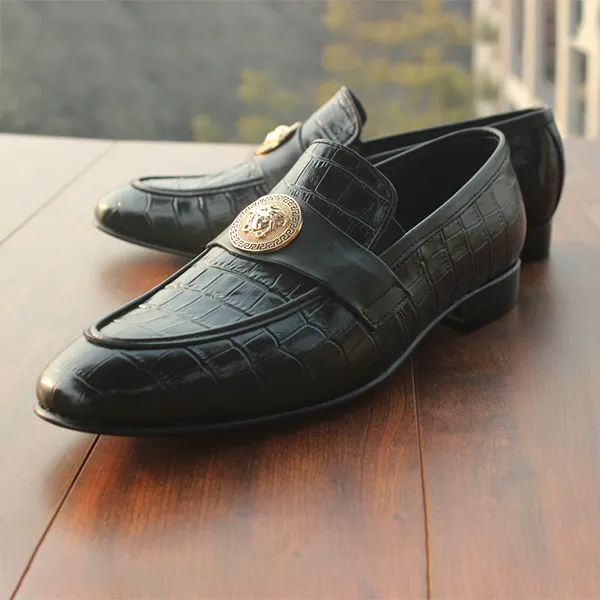 Black Formal Moccasin for men