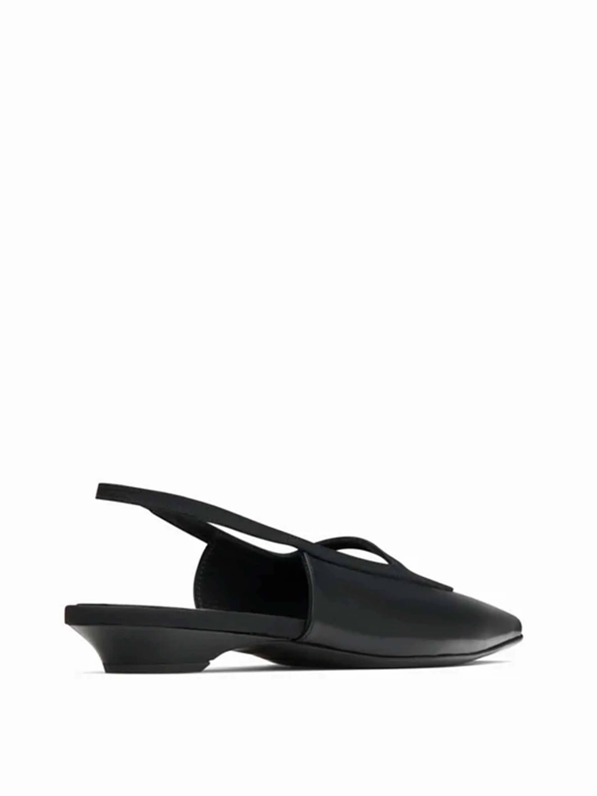 Black Sabik slingback kitten heels