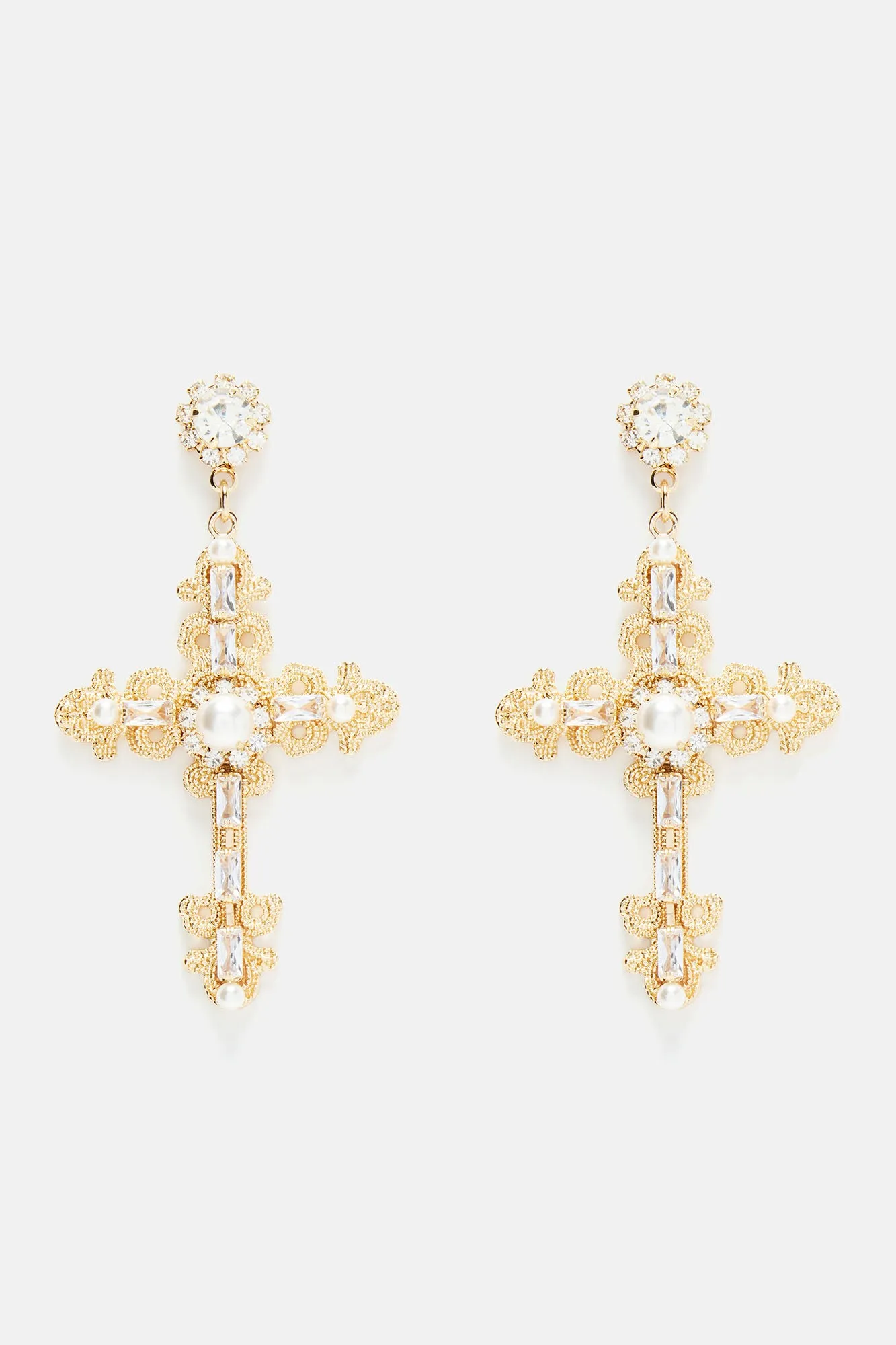 Blessed And Fabulous Earrings - Gold