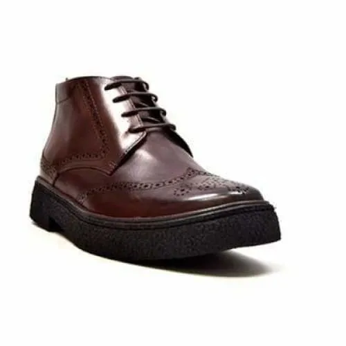 British Walkers Playboy Wingtip Men's Dark Brown Leather