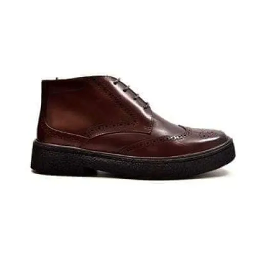 British Walkers Playboy Wingtip Men's Dark Brown Leather