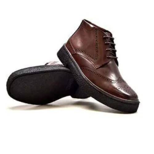 British Walkers Playboy Wingtip Men's Dark Brown Leather